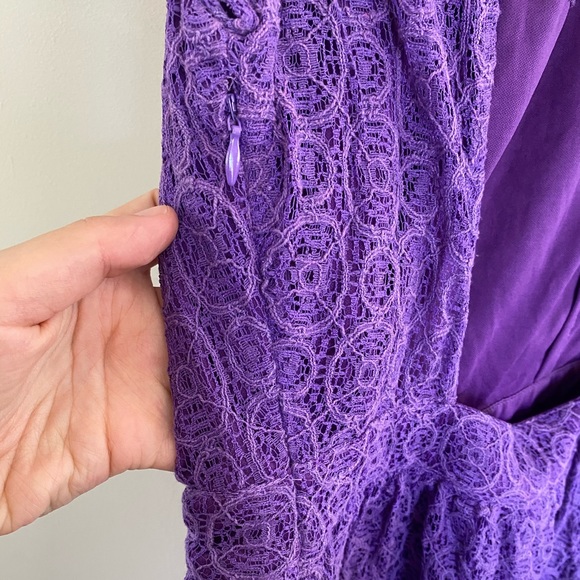 Purple Lace Babydoll Dress from Urban Outfitters - Picture 3 of 5
